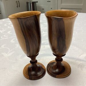 Wooden Goblets Set